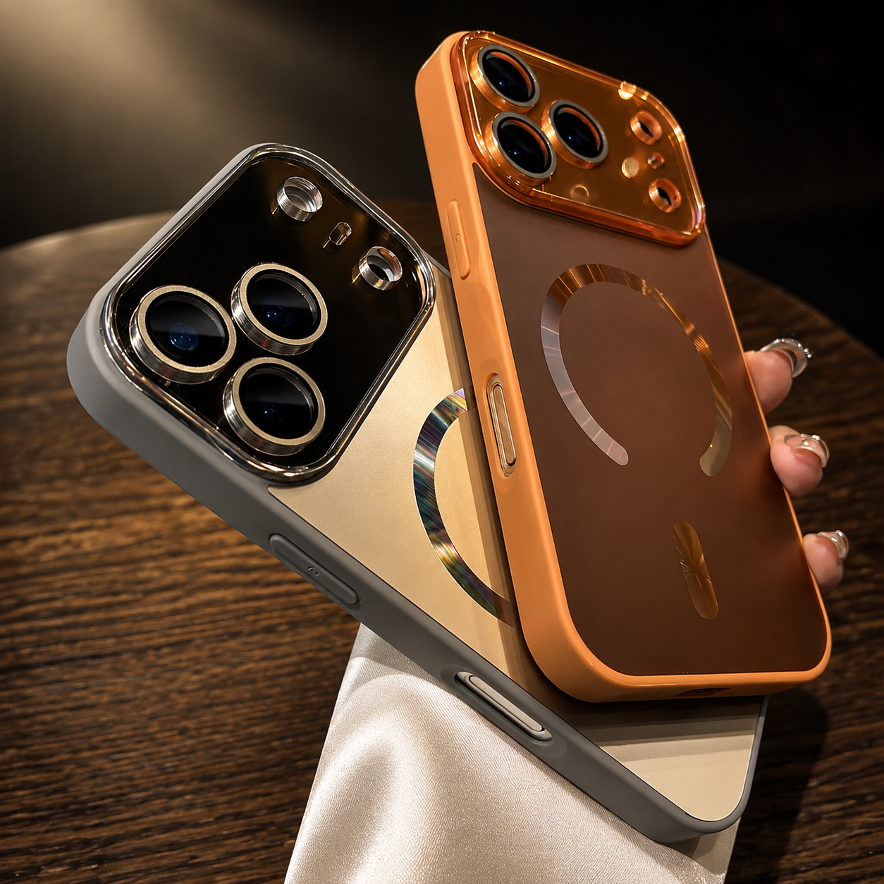 Premium iPhone Case MagSafe Compatible Protective Cover Camera Lens Protection Shockproof Matte Glass Magnetic Anti Fingerprint PC TPU Slim Full Coverage