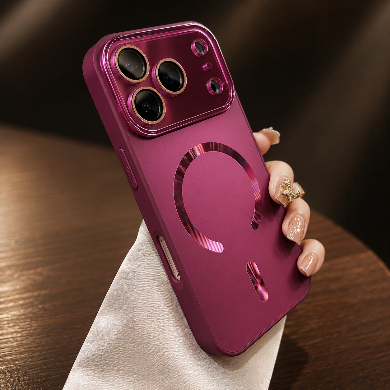 Premium iPhone Case MagSafe Compatible Protective Cover Camera Lens Protection Shockproof Matte Glass Magnetic Anti Fingerprint PC TPU Slim Full Coverage