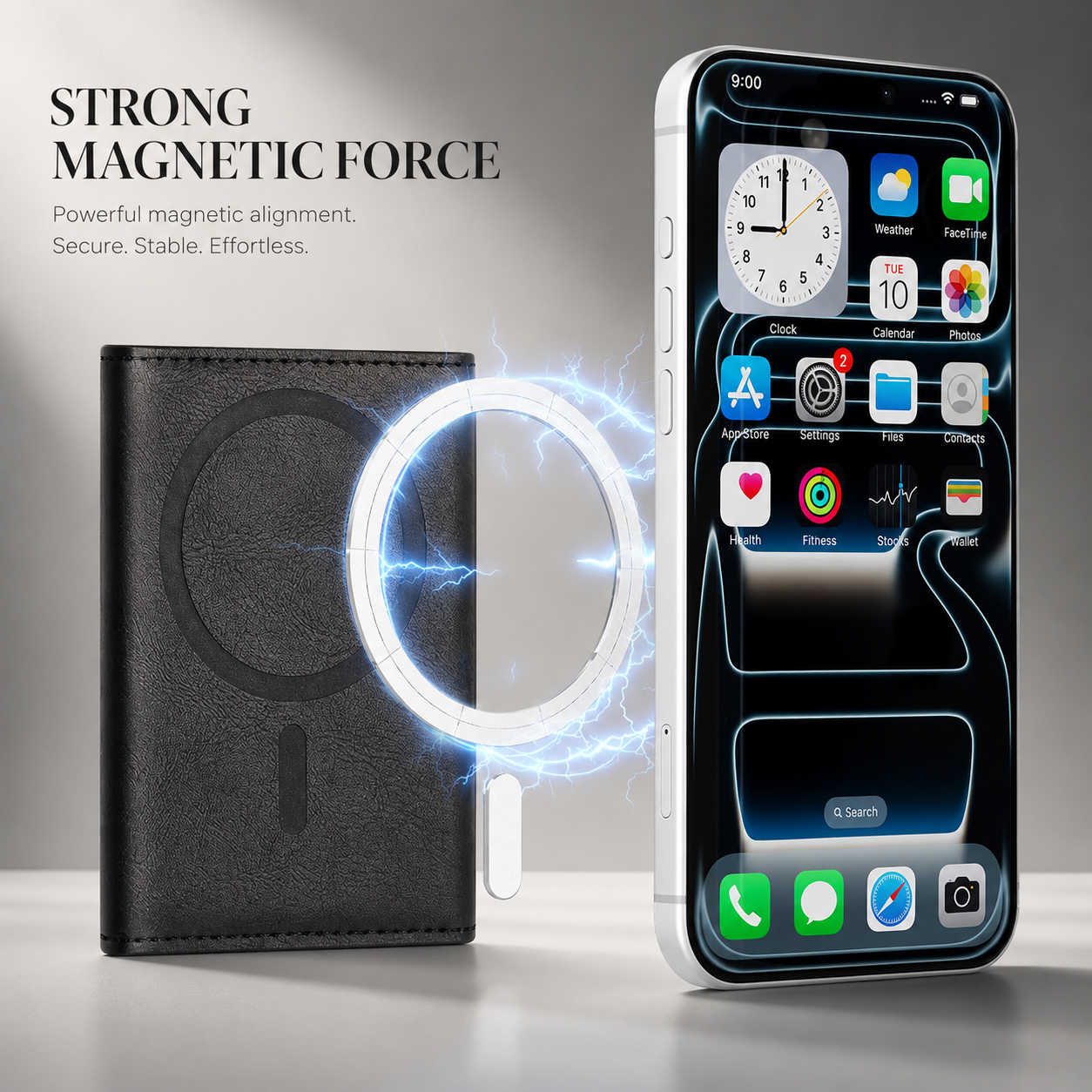 Premium iPhone Case MagSafe Compatible Protective Cover Camera Lens Protection Shockproof PU Leather Wallet Card Holder Magnetic Anti Scratch Full Coverage