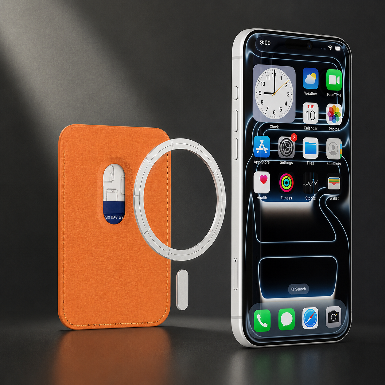 Premium iPhone Case MagSafe Compatible Protective Cover Camera Lens Protection Shockproof RFID Leather Wallet Card Holder Anti Scratch Full Coverage