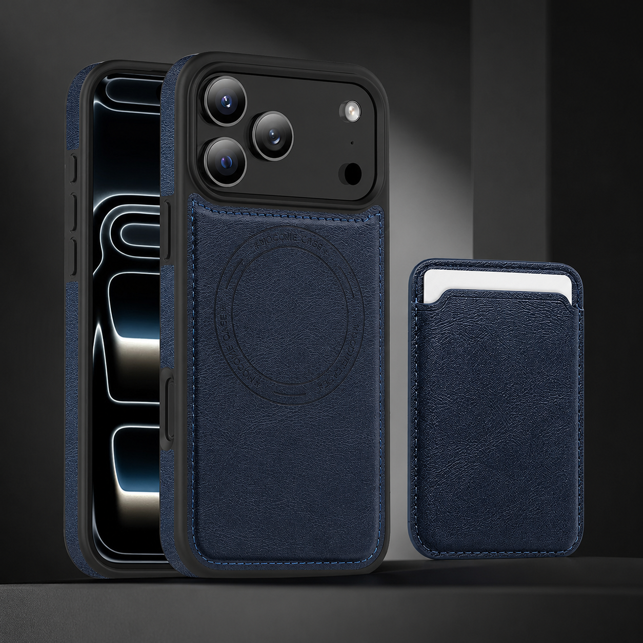 Premium iPhone Case MagSafe Compatible Protective Cover Camera Lens Protection Shockproof RFID Leather Wallet Card Holder Anti Scratch Full Coverage