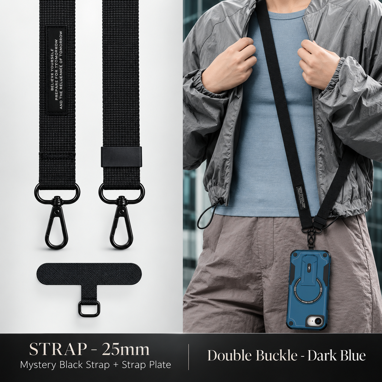 Premium iPhone Case MagSafe Compatible Protective Cover Camera Lens Protection Shockproof Rugged PC TPU Armor Magnetic Kickstand Lanyard Support Full Coverage