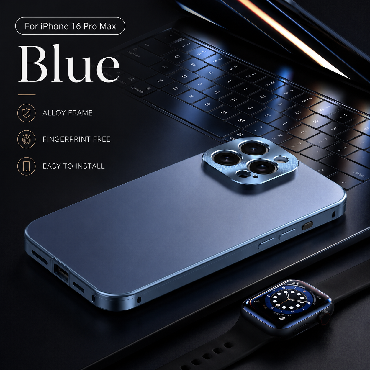 Premium iPhone Case MagSafe Compatible Protective Cover Camera Lens Protection Shockproof Titanium Alloy Magnetic Frame Anti Fingerprint Slim Full Coverage