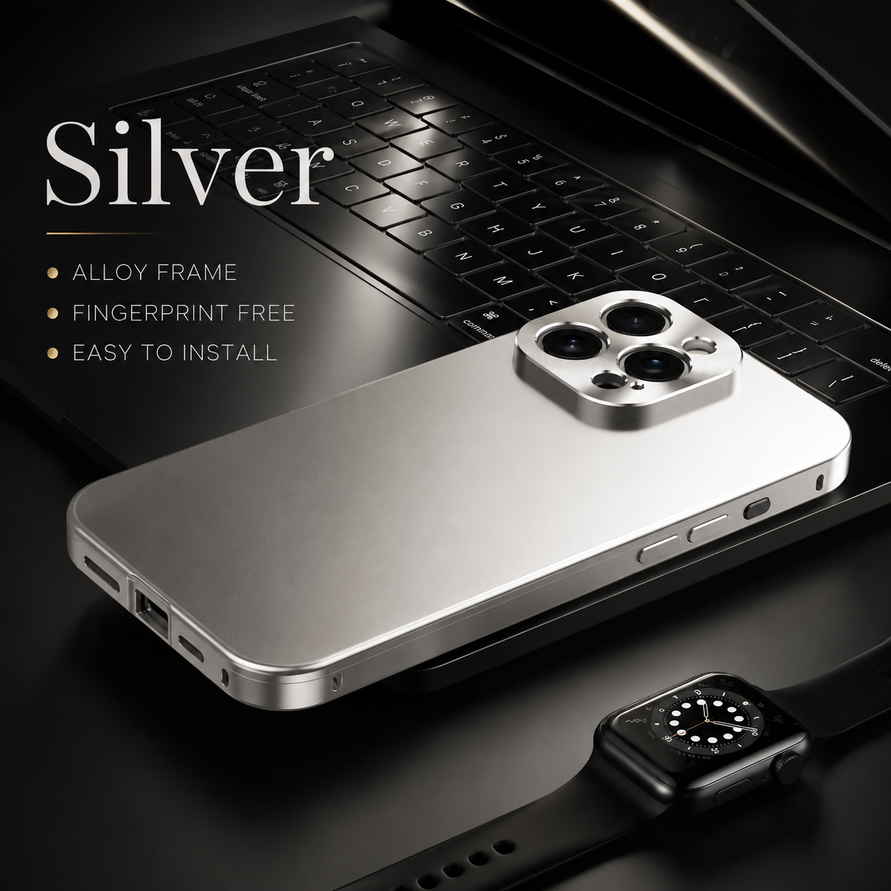 Premium iPhone Case MagSafe Compatible Protective Cover Camera Lens Protection Shockproof Titanium Alloy Magnetic Frame Anti Fingerprint Slim Full Coverage
