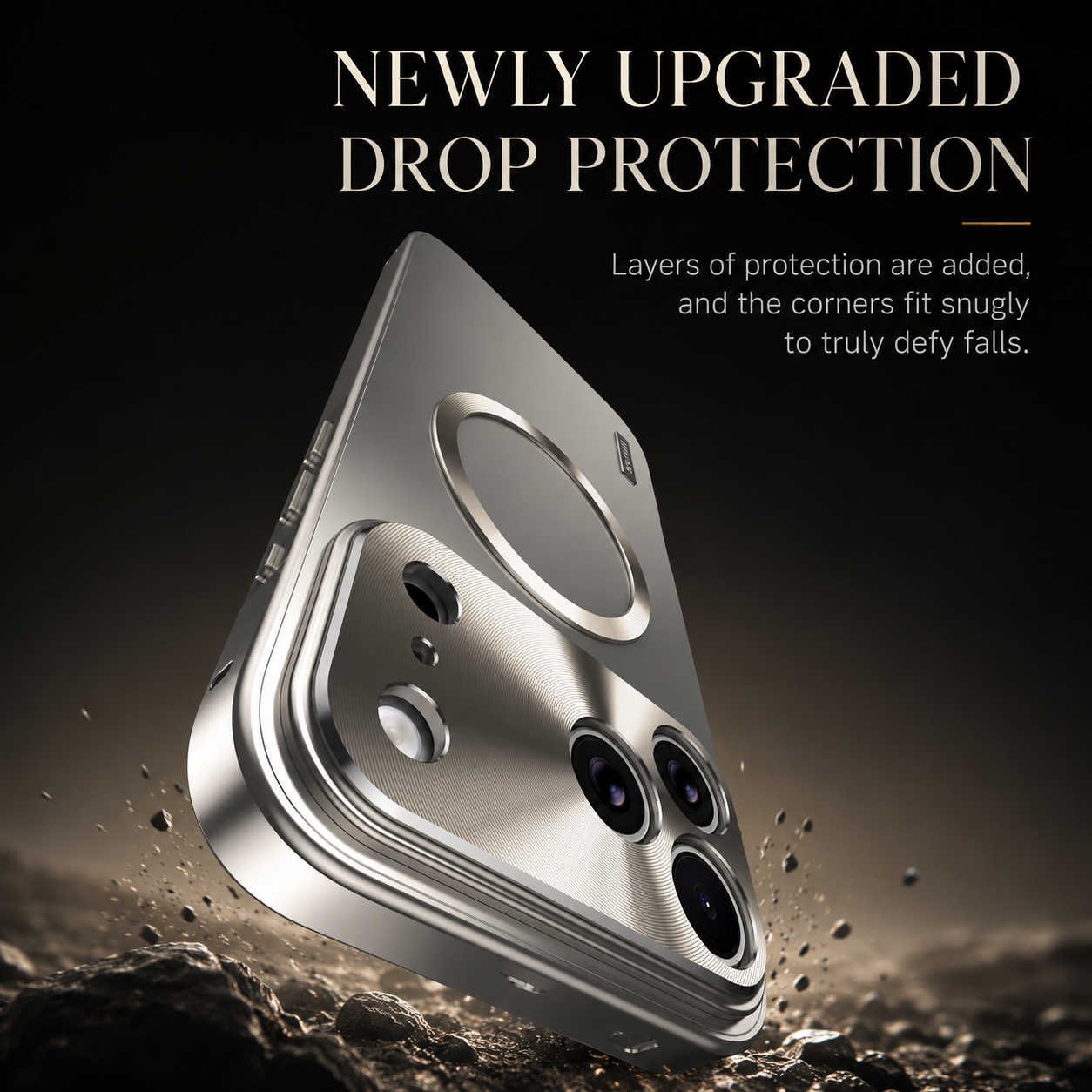 Premium iPhone Case MagSafe Compatible Protective Cover Shockproof Camera Lens Protection Aluminum Alloy Magnetic Frame Ultra Thin Frosted Hard Back Anti Scratch Full Coverage