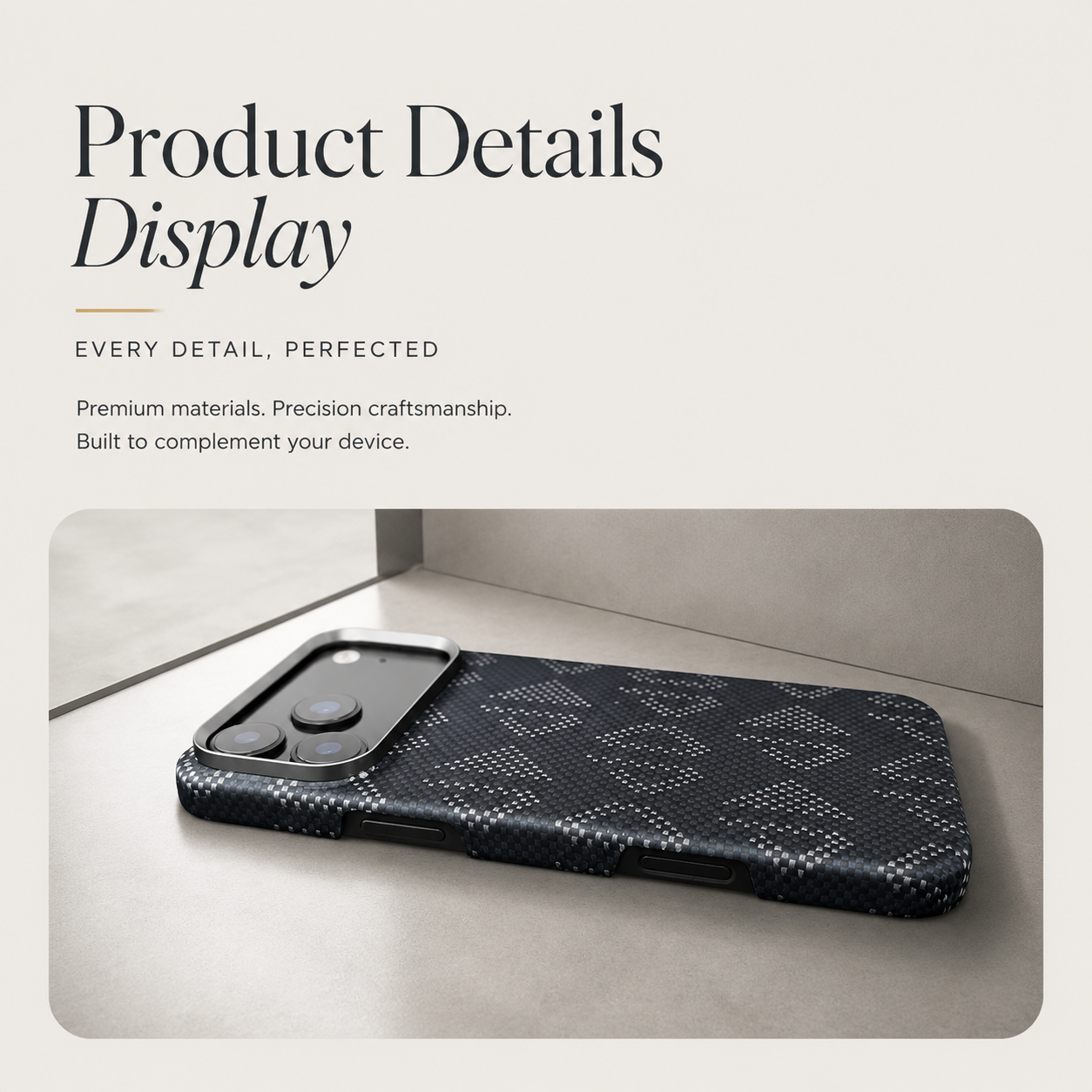 Premium iPhone Case MagSafe Compatible Real Aramid Kevlar Carbon Fiber Ultra Slim Protective Cover Shockproof Matte Anti Glare Magnetic Charging Slim Design