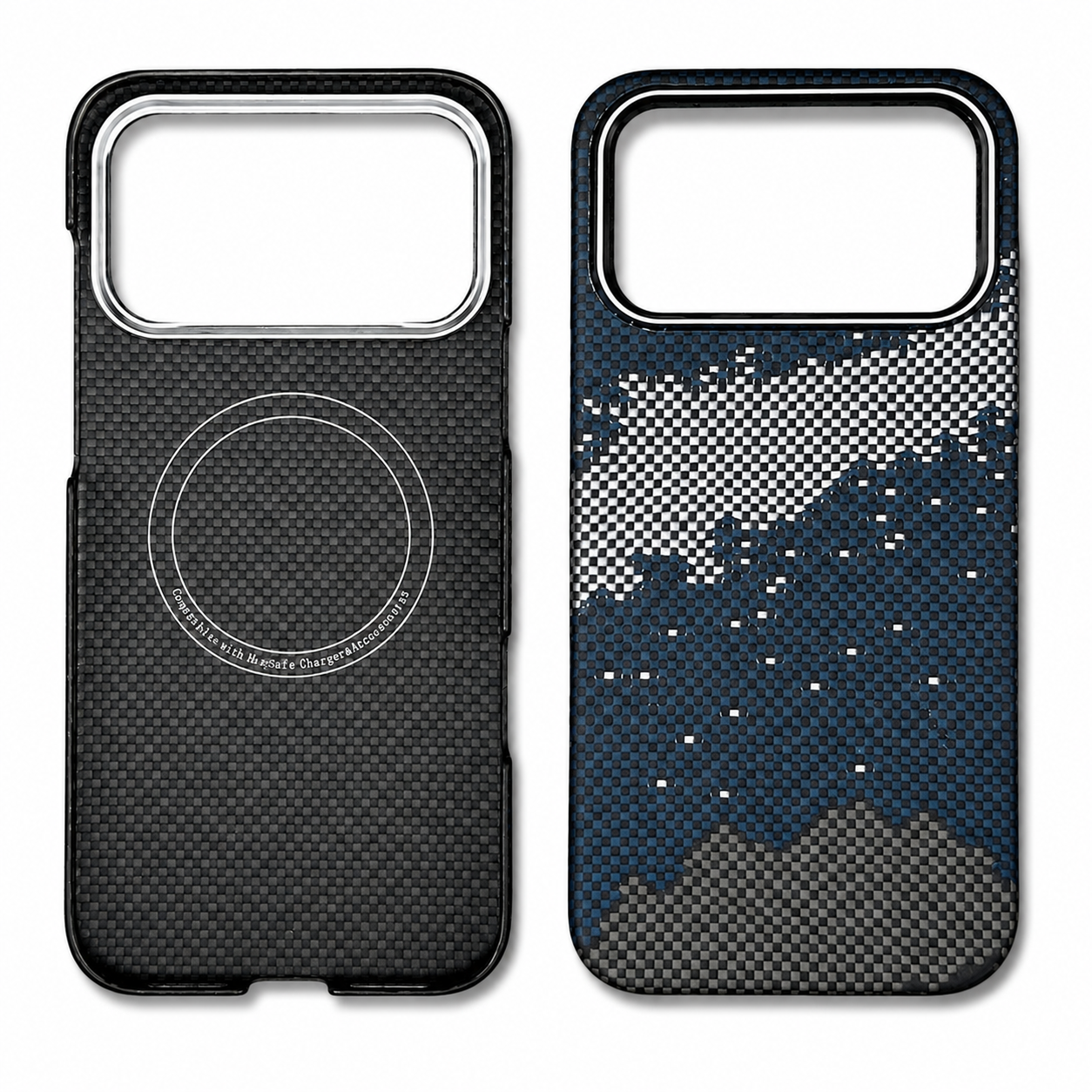 Premium iPhone Case MagSafe Compatible Real Carbon Fiber Aramid Kevlar Protective Cover Ultra Thin Shockproof Matte Anti Fingerprint Full Coverage Design