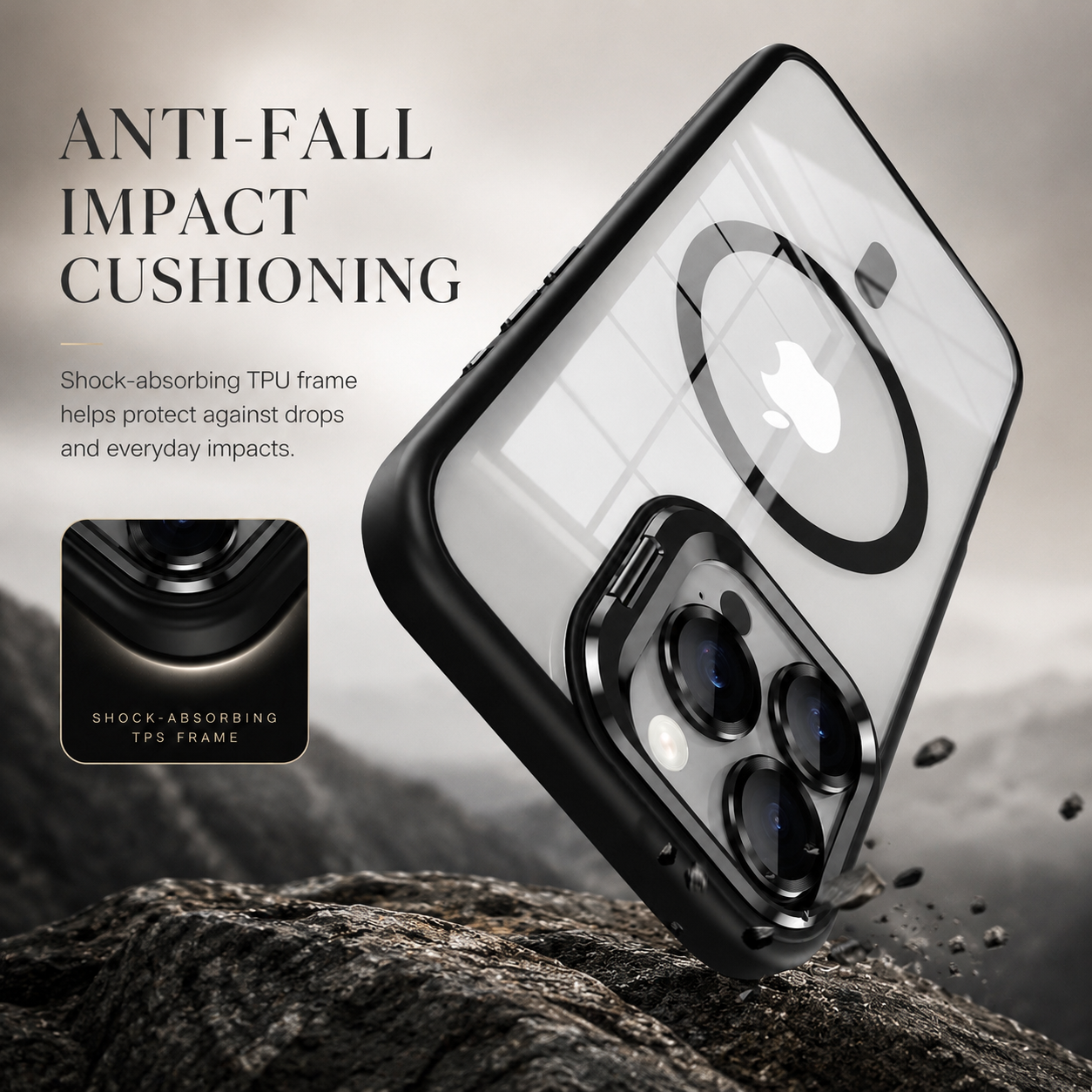 Premium iPhone Case MagSafe Compatible Shockproof Bumper Protective Cover Full Body Camera Lens Guard Slim Anti Scratch Wireless Charging Design