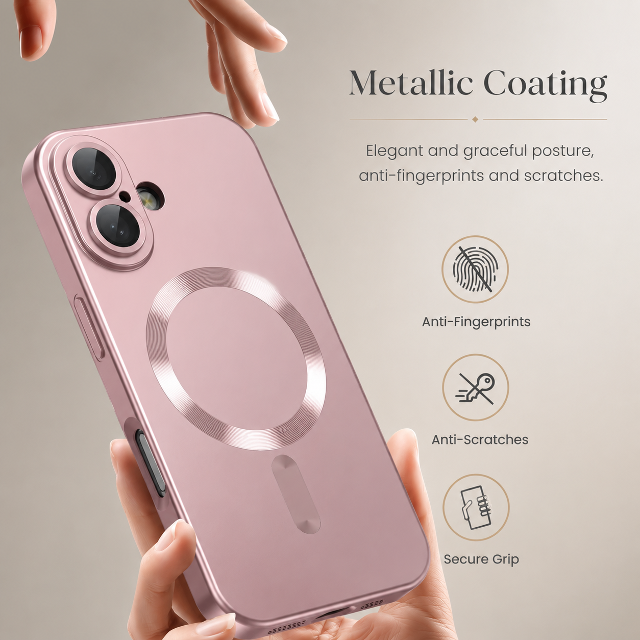 Premium iPhone Case MagSafe Compatible Silicone Cover Camera Protection Shockproof Full Coverage Anti Fingerprint Matte Non Slip Slim Design