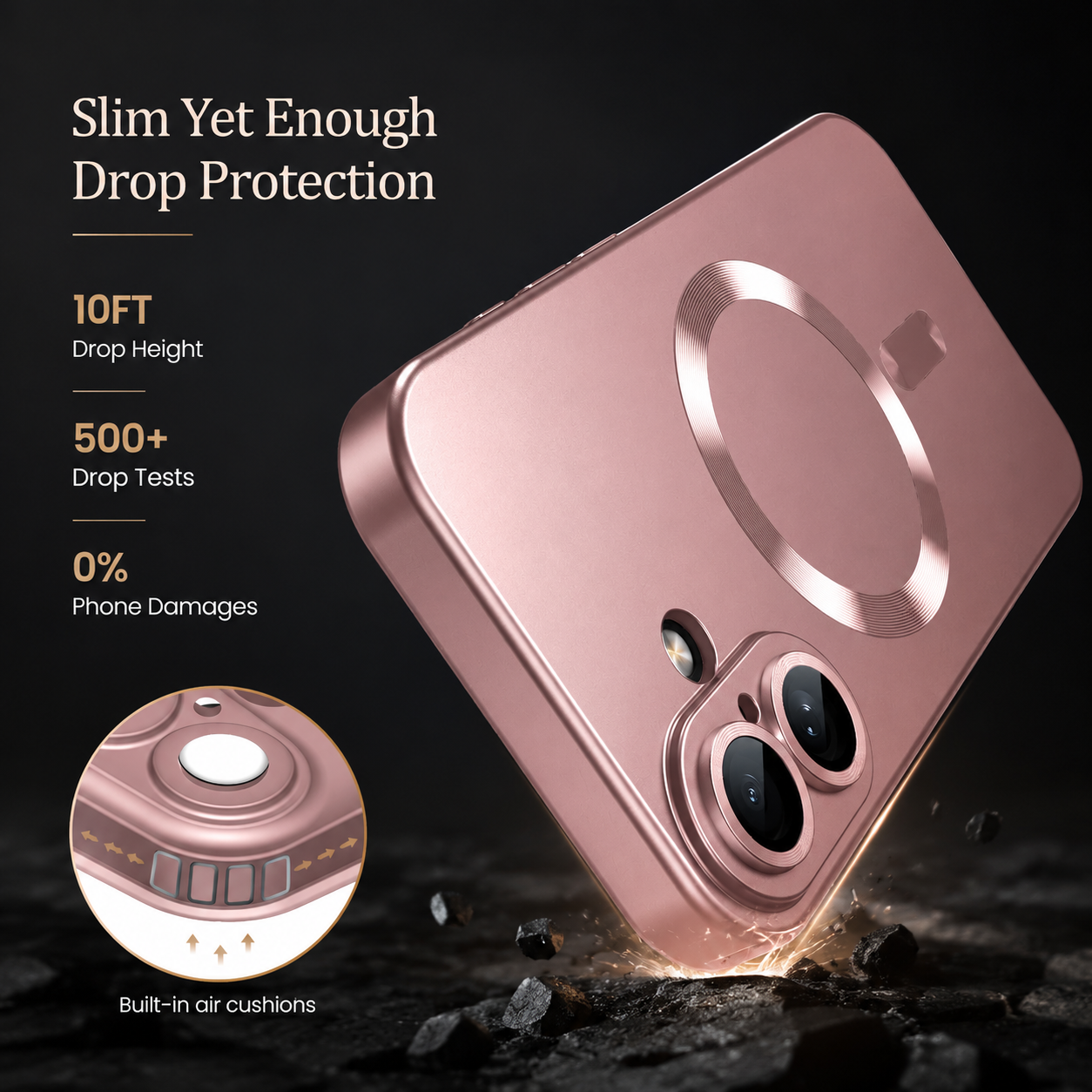 Premium iPhone Case MagSafe Compatible Silicone Cover Camera Protection Shockproof Full Coverage Anti Fingerprint Matte Non Slip Slim Design