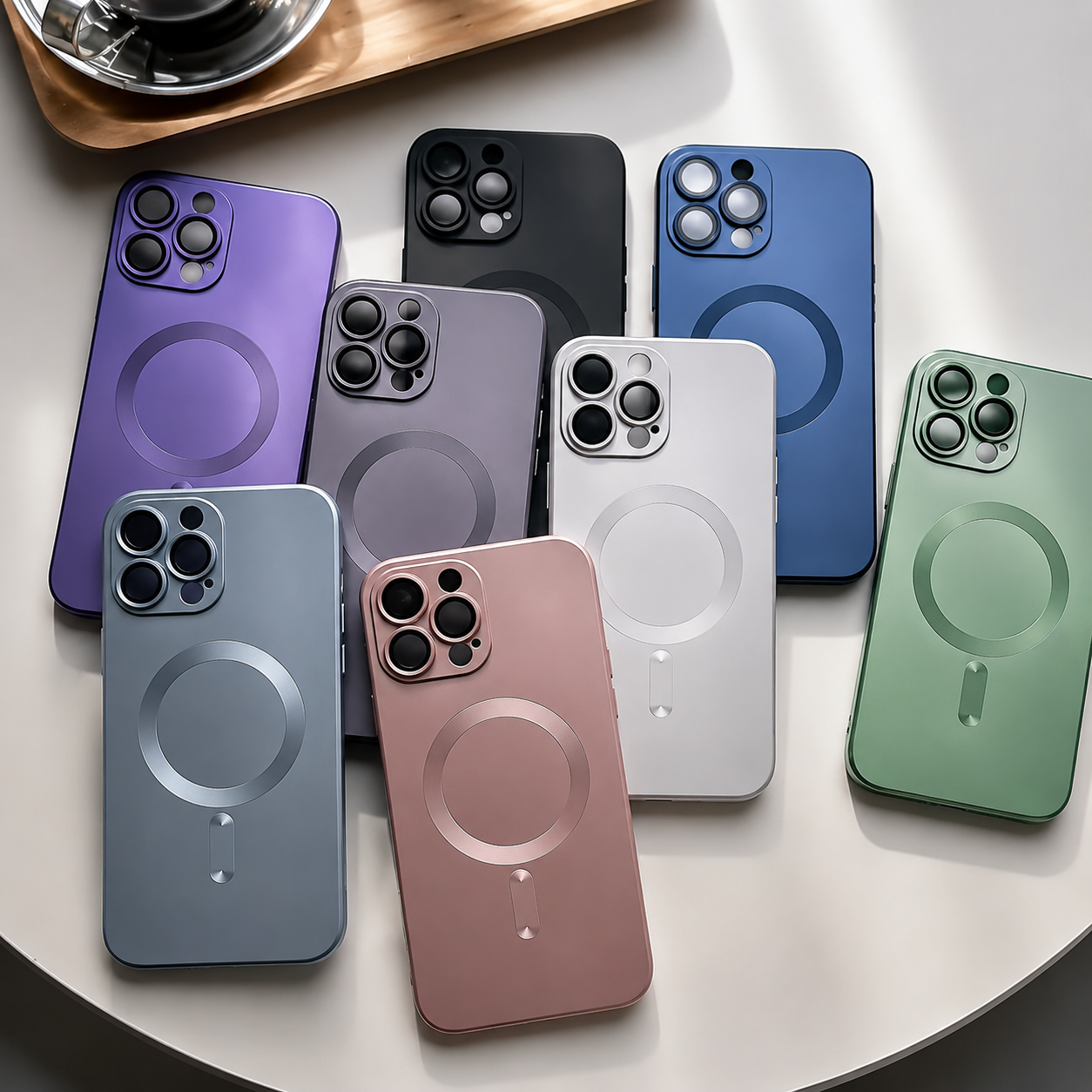Premium iPhone Case MagSafe Compatible Silicone Cover Camera Protection Shockproof Full Coverage Anti Fingerprint Matte Non Slip Slim Design