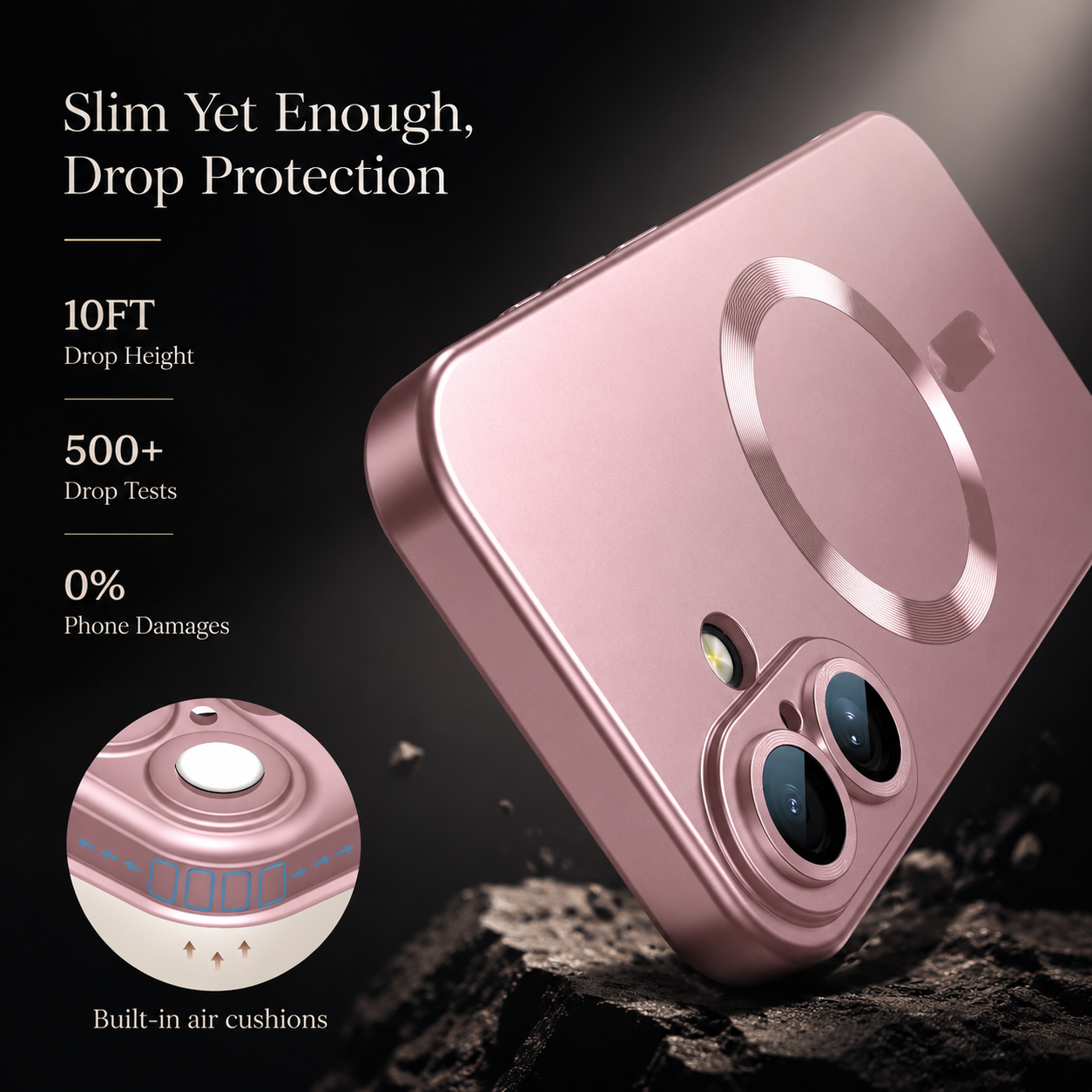 Premium iPhone Case MagSafe Compatible Silicone Cover Camera Protection Shockproof Full Coverage Anti Fingerprint Matte Non Slip Slim Design