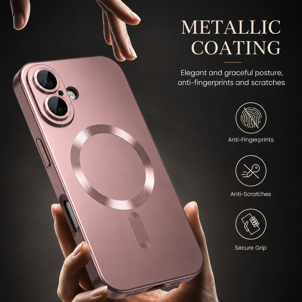 Premium iPhone Case MagSafe Compatible Silicone Protective Cover Full Coverage Shockproof Camera Protection Anti Fingerprint Matte Non Slip Slim Design