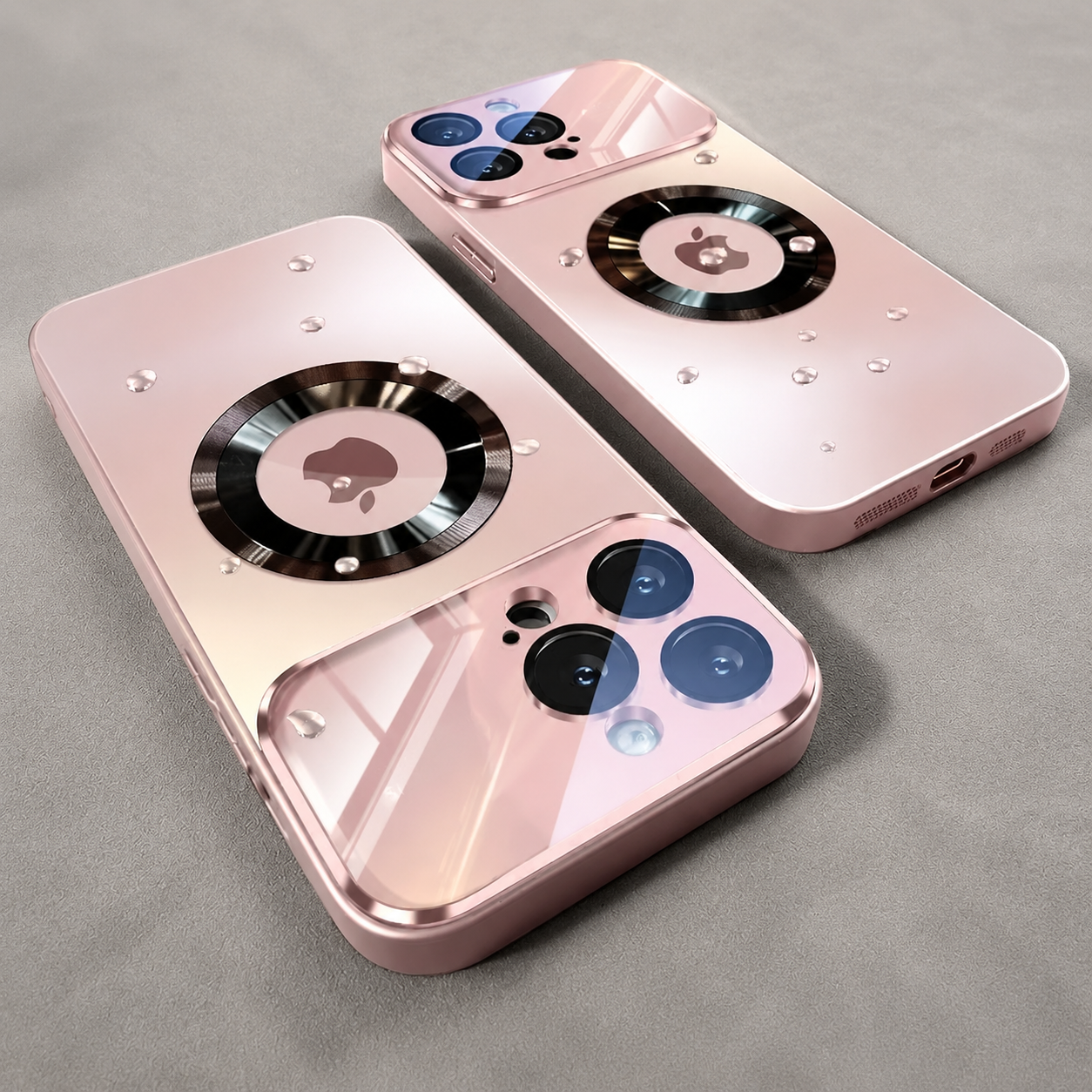 Premium iPhone Case MagSafe Compatible Tempered Glass Back Shockproof Protective Cover Camera Lens Protection Magnetic Wireless Charging Slim Full Coverage
