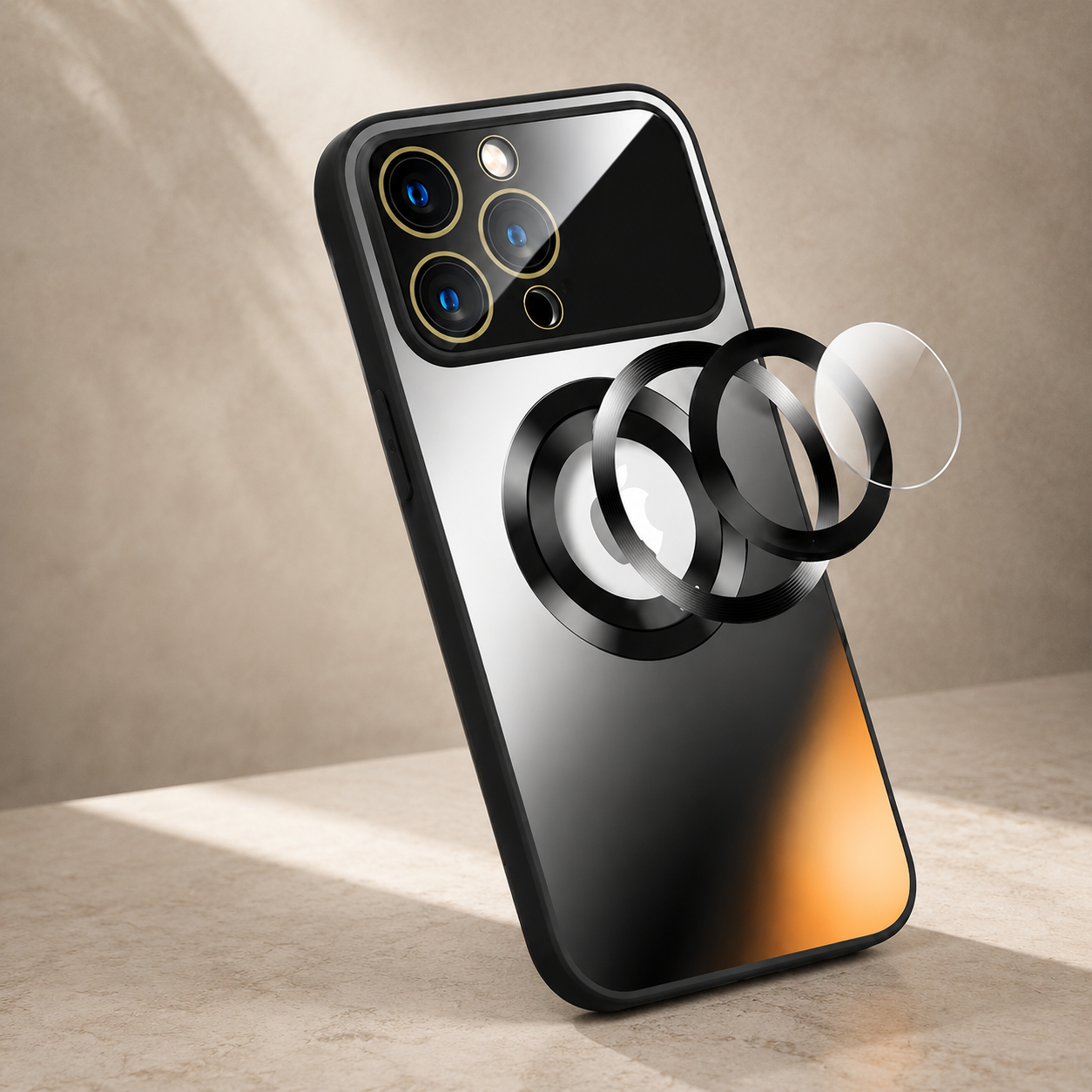 Premium iPhone Case MagSafe Compatible Tempered Glass Back Shockproof Protective Cover Camera Lens Protection Magnetic Wireless Charging Slim Full Coverage