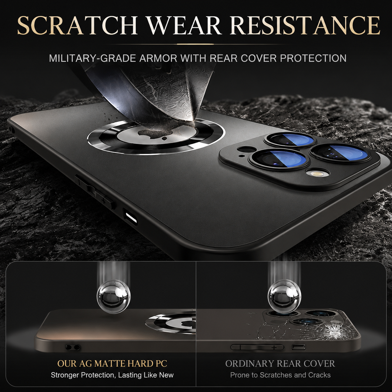 Premium iPhone Case MagSafe Compatible Tempered Glass Matte Cover Shockproof Soft Hard Bumper Anti Fingerprint Magnetic Wireless Charging Slim Design