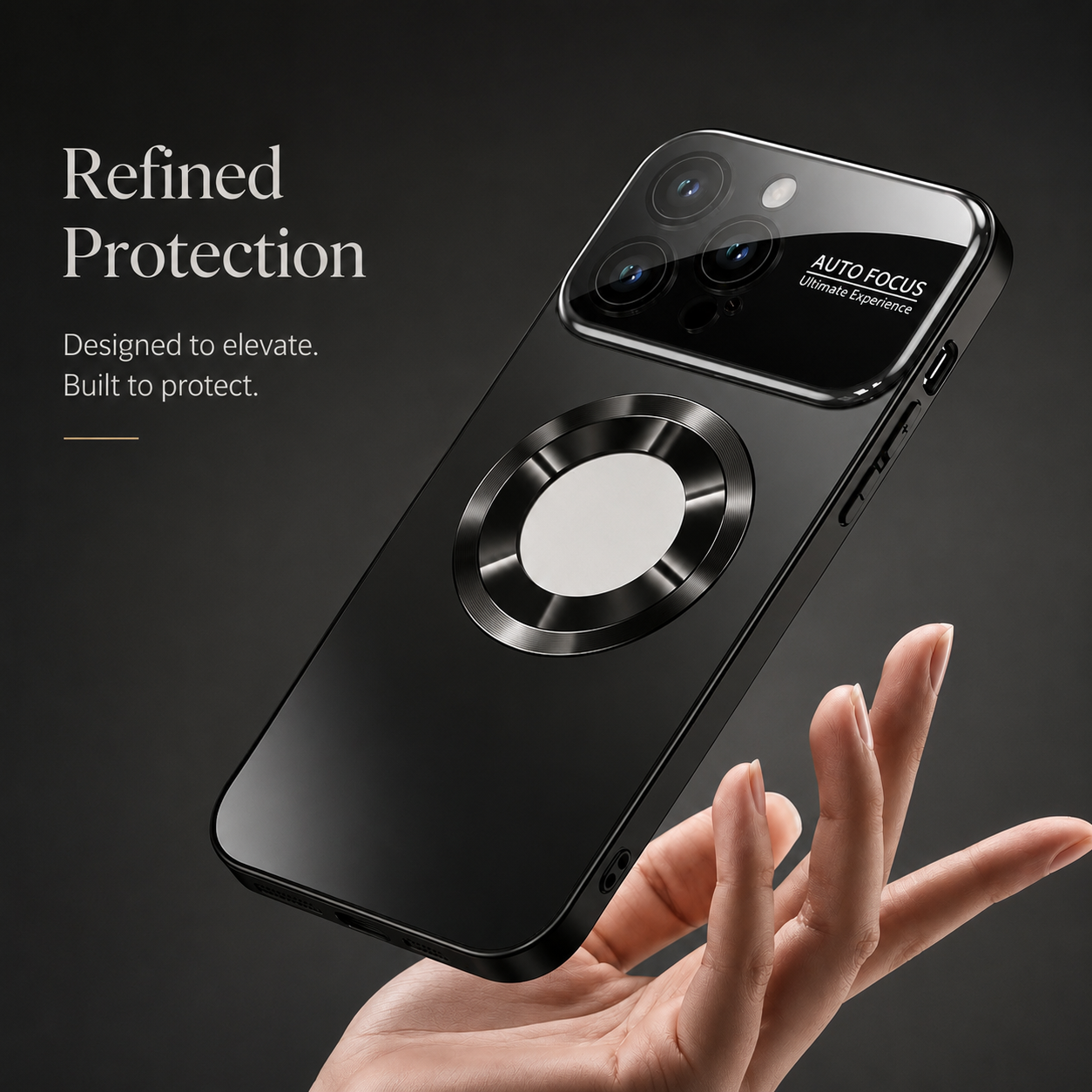 Premium iPhone Case MagSafe Compatible Tempered Glass Protective Cover Shockproof Camera Lens Protection Slim Anti Scratch Full Coverage