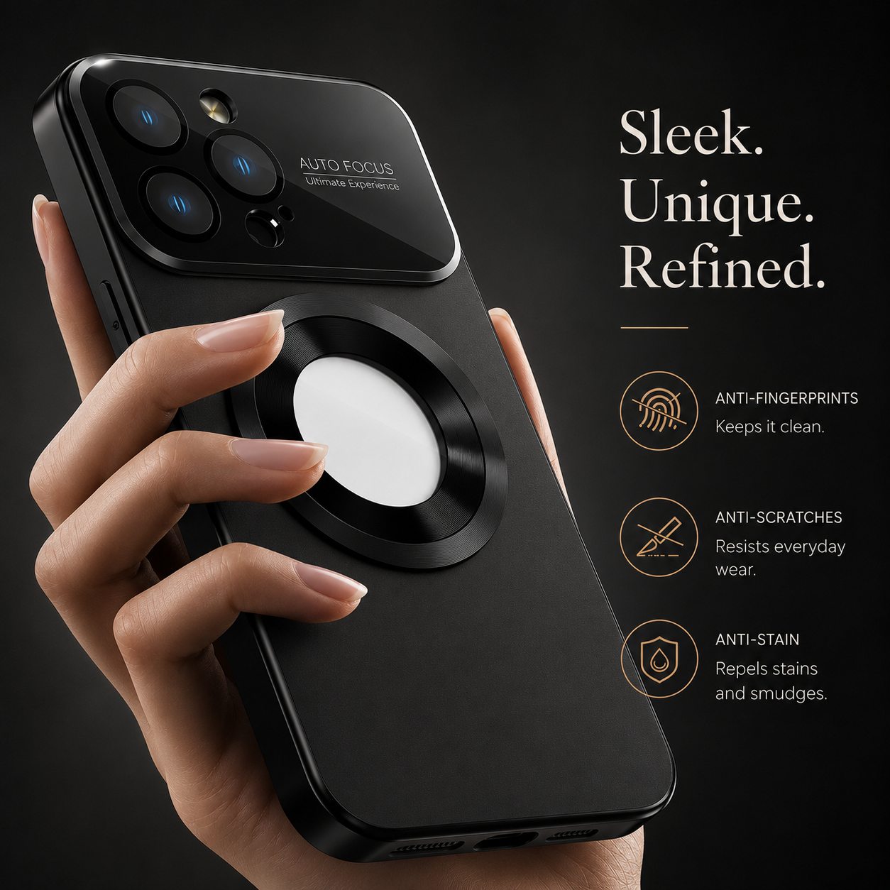 Premium iPhone Case MagSafe Compatible Tempered Glass Protective Cover Shockproof Camera Lens Protection Slim Anti Scratch Full Coverage