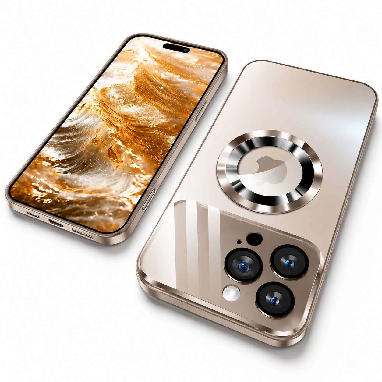 Premium iPhone Case MagSafe Compatible Tempered Glass Protective Cover Shockproof Camera Lens Protection Slim Anti Scratch Full Coverage
