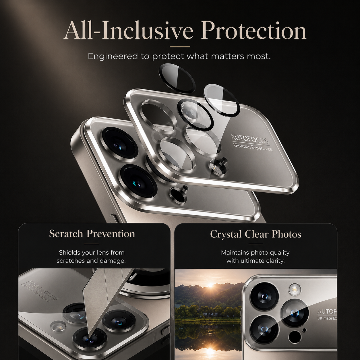 Premium iPhone Case MagSafe Compatible Tempered Glass Protective Cover Shockproof Camera Lens Protection Slim Anti Scratch Full Coverage