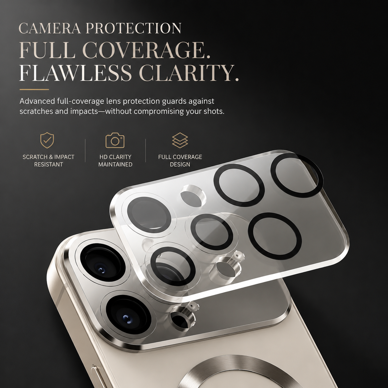 Premium iPhone Case MagSafe Compatible Titanium Matte Protective Cover Glass Camera Lens Protection Shockproof Anti Fingerprint Scratch Resistant Slim Full Coverage