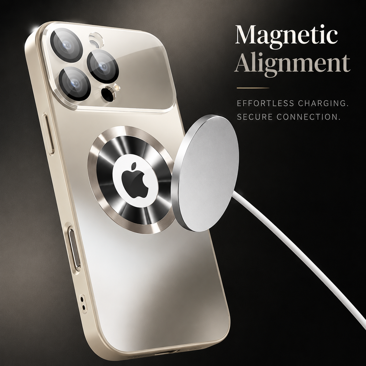 Premium iPhone Case MagSafe Compatible Titanium Matte Protective Cover Glass Camera Lens Protection Shockproof Anti Fingerprint Scratch Resistant Slim Full Coverage
