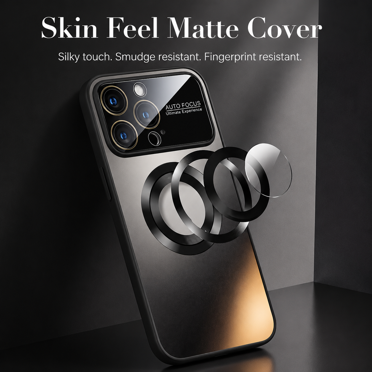 Premium iPhone Case MagSafe Compatible Titanium Metallic Matte Cover Camera Lens Protection Shockproof PC Silicone Anti Scratch Slim Full Coverage Design
