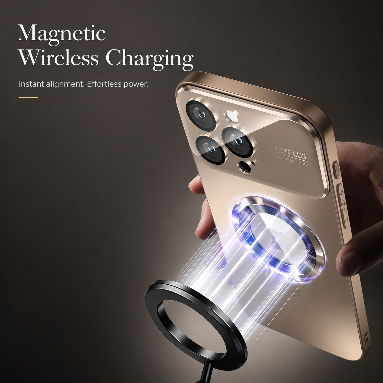 Premium iPhone Case MagSafe Compatible Titanium Metallic Matte Cover Camera Lens Protection Shockproof PC Silicone Anti Scratch Slim Full Coverage Design