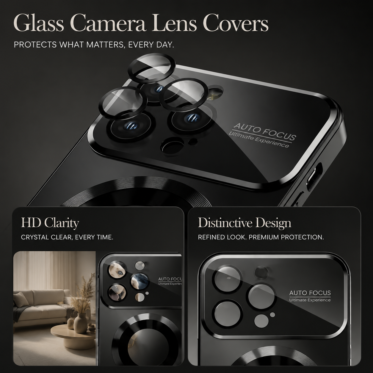 Premium iPhone Case MagSafe Compatible Titanium Metallic Matte Cover Camera Lens Protection Shockproof PC Silicone Anti Scratch Slim Full Coverage Design