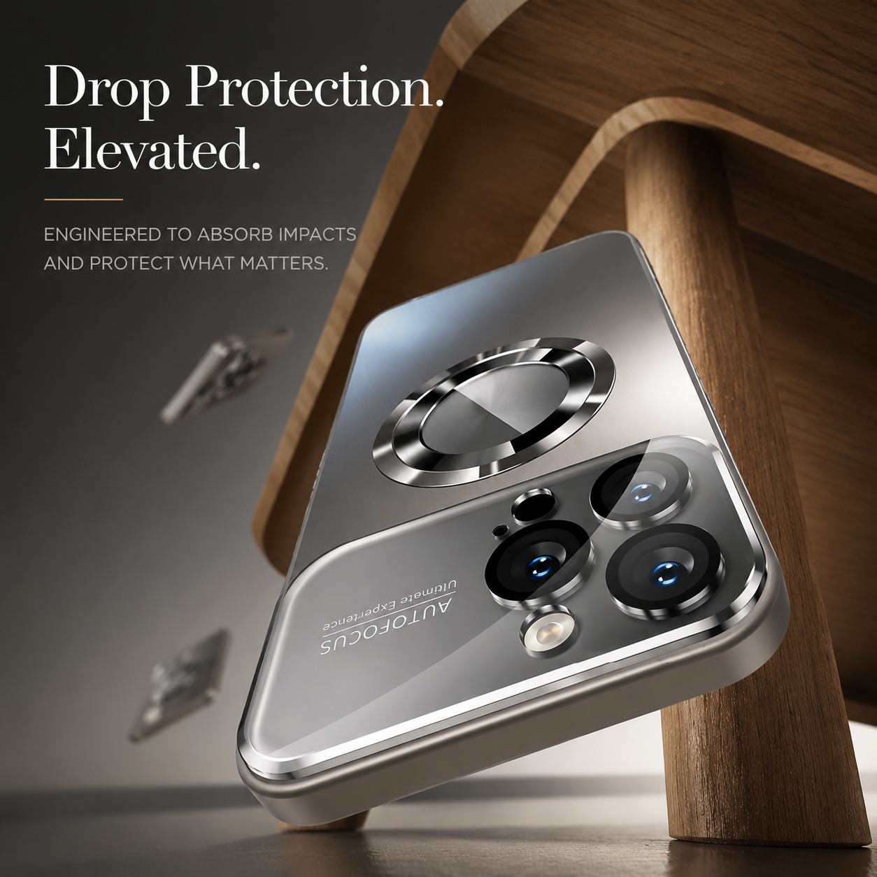 Premium iPhone Case MagSafe Compatible Titanium Metallic Matte Cover Camera Lens Protection Shockproof PC Silicone Anti Scratch Slim Full Coverage Design