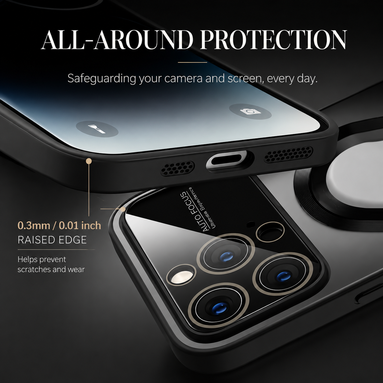 Premium iPhone Case MagSafe Compatible Titanium Metallic Matte Cover Camera Lens Protection Shockproof PC Silicone Anti Scratch Slim Full Coverage Design