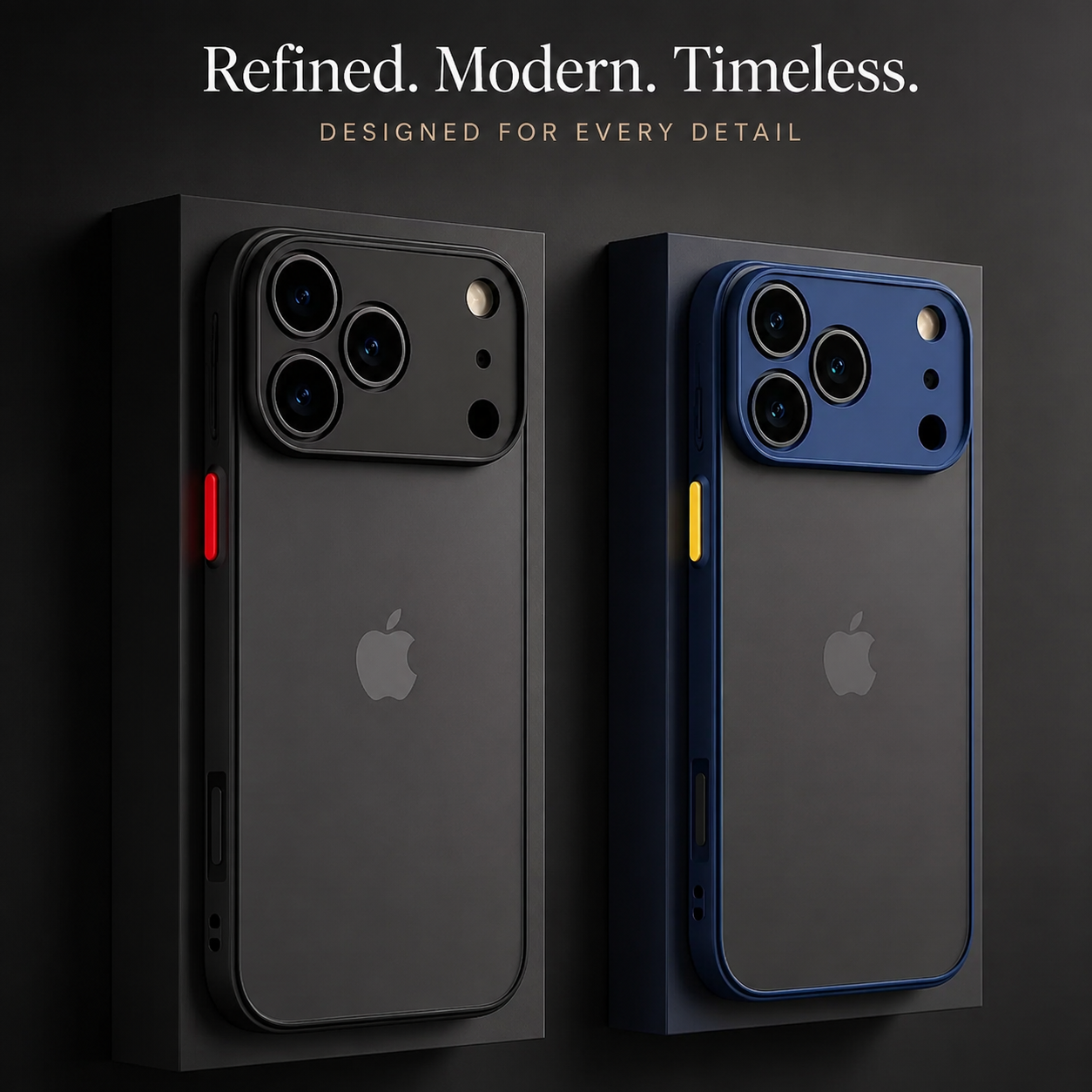 Premium iPhone Case MagSafe Compatible Translucent Matte Armor Cover Shockproof TPU PC Bumper Camera Lens Protection Slim Design