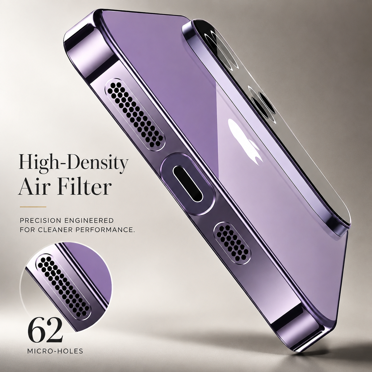 Premium iPhone Case MagSafe Compatible Transparent Acrylic Protective Cover Shockproof Tempered Camera Protection Anti Scratch Clear Slim Design
