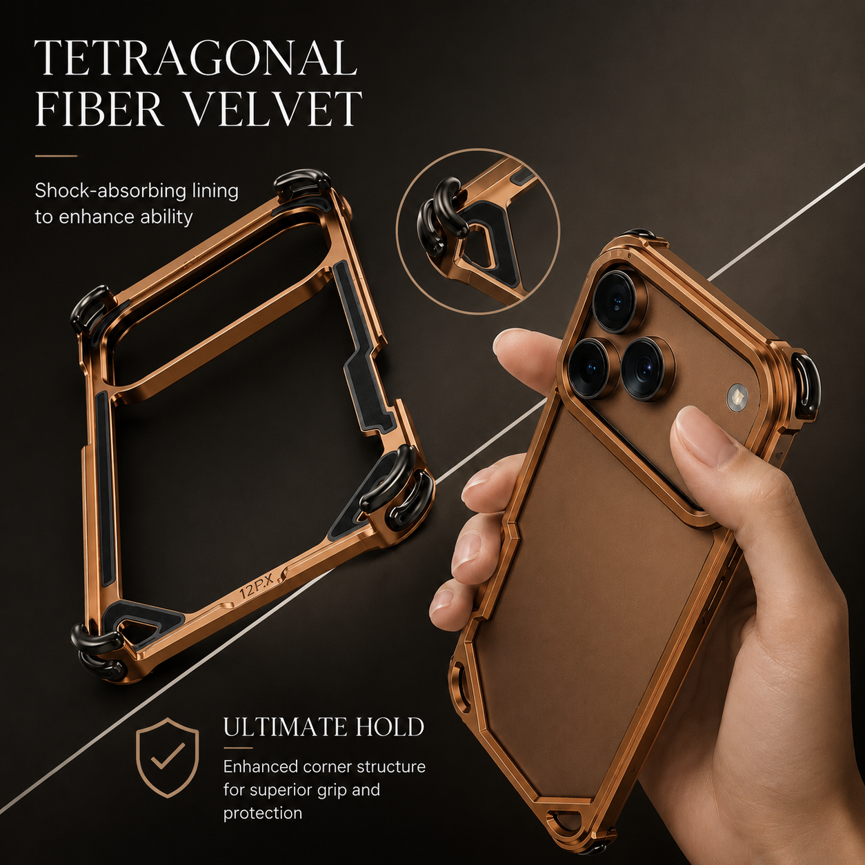 Premium iPhone Case MagSafe Compatible Ultra Thin Aluminum Metal Bumper Protective Cover Shockproof Edge Protection Wireless Charging Anti Scratch Lightweight Design