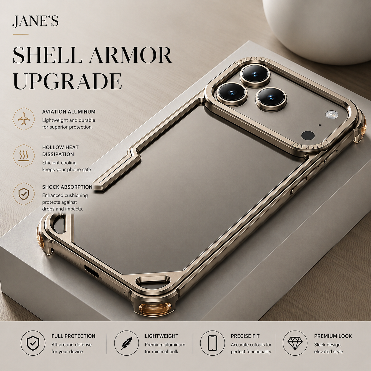 Premium iPhone Case MagSafe Compatible Ultra Thin Aluminum Metal Bumper Protective Cover Shockproof Edge Protection Wireless Charging Anti Scratch Lightweight Design