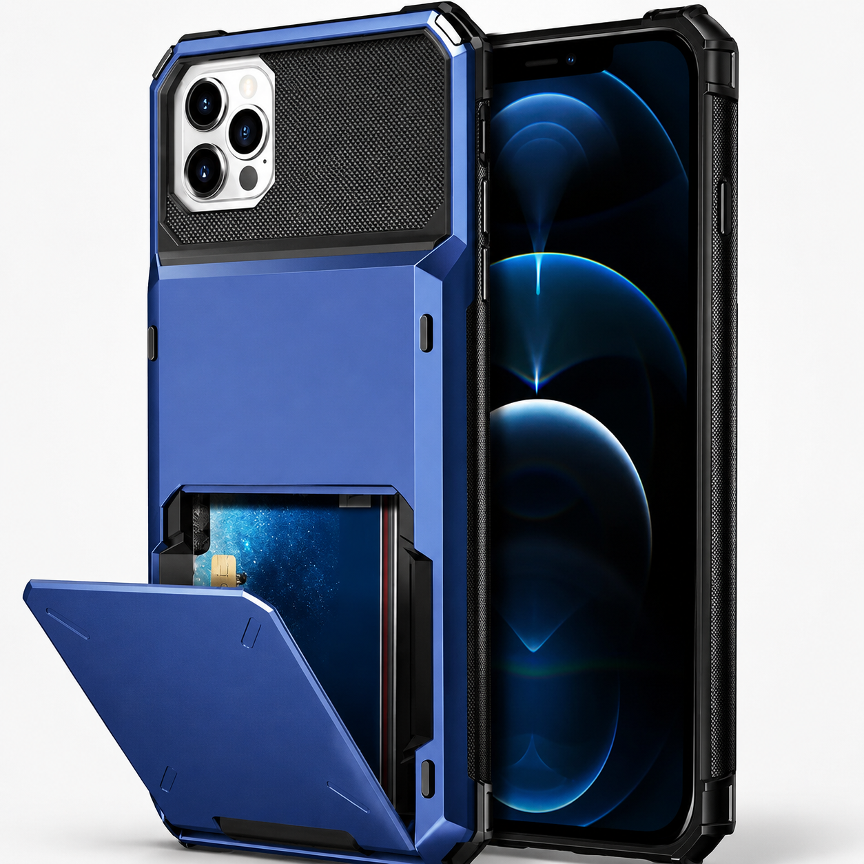 Premium iPhone Case MagSafe Compatible Wallet Cover Card Holder Magnetic Shockproof Protective Case Ultra Thin Camera Protection 4 Card Slot Full Coverage