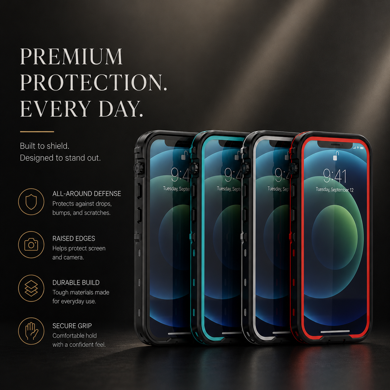 Premium iPhone Case MagSafe Compatible Waterproof IP68 Full Body Protective Cover Shockproof Transparent Sealed Dustproof Camera Screen Protection