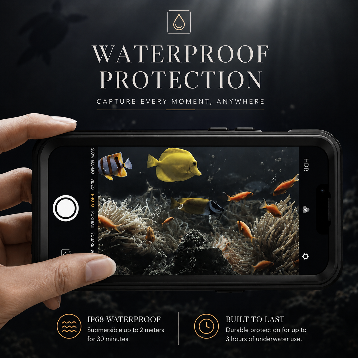 Premium iPhone Case MagSafe Compatible Waterproof IP68 Full Body Protective Cover Shockproof Transparent Sealed Dustproof Camera Screen Protection