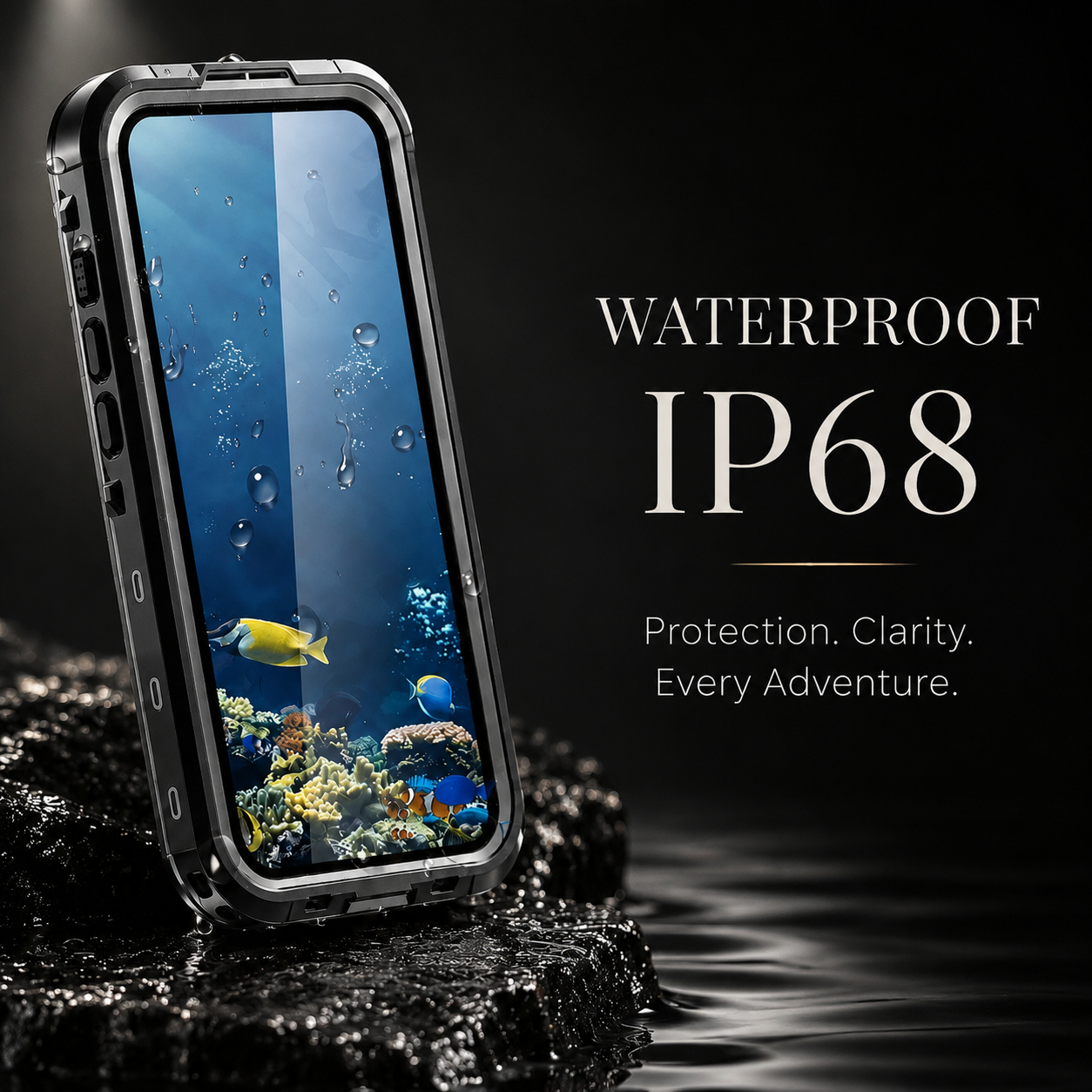 Premium iPhone Case MagSafe Compatible Waterproof IP68 Protective Cover 360 Full Body Shockproof Rugged Anti Scratch Dustproof Camera Protection Design