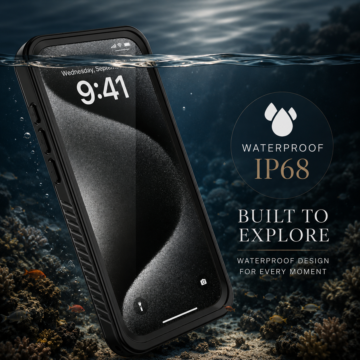 Premium iPhone Case MagSafe Compatible Waterproof Rugged Full Body Protective Cover Shockproof Dustproof Built In Screen Protector Non Slip Design