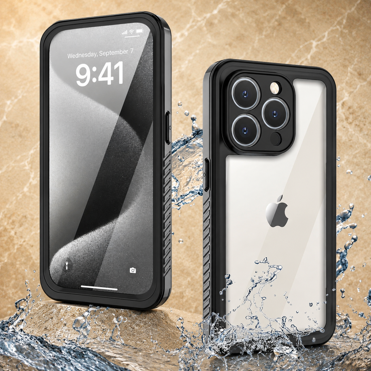 Premium iPhone Case MagSafe Compatible Waterproof Rugged Full Body Protective Cover Shockproof Dustproof Built In Screen Protector Non Slip Design