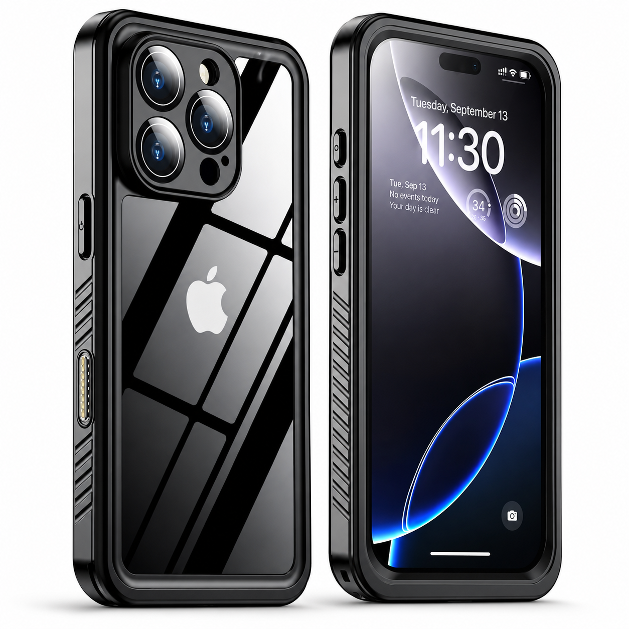Premium iPhone Case MagSafe Compatible Waterproof Rugged Full Body Protective Cover Shockproof Dustproof Built In Screen Protector Non Slip Design