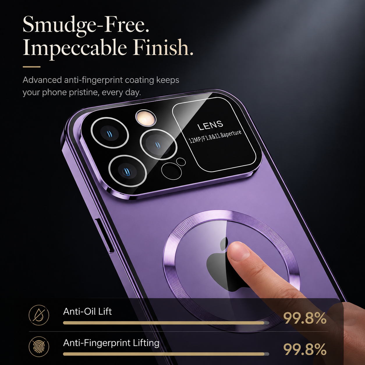 Premium iPhone Case MagSafe Double Glass Magnetic Shockproof Full Protection Cover Aluminum Frame Camera Lens Shield Clear Window Design