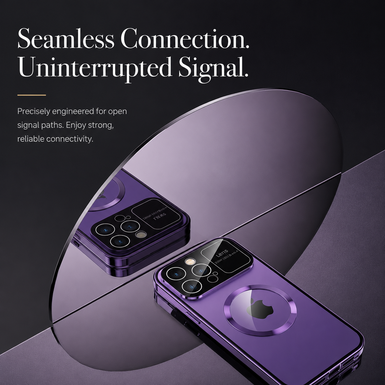 Premium iPhone Case MagSafe Double Glass Magnetic Shockproof Full Protection Cover Aluminum Frame Camera Lens Shield Clear Window Design
