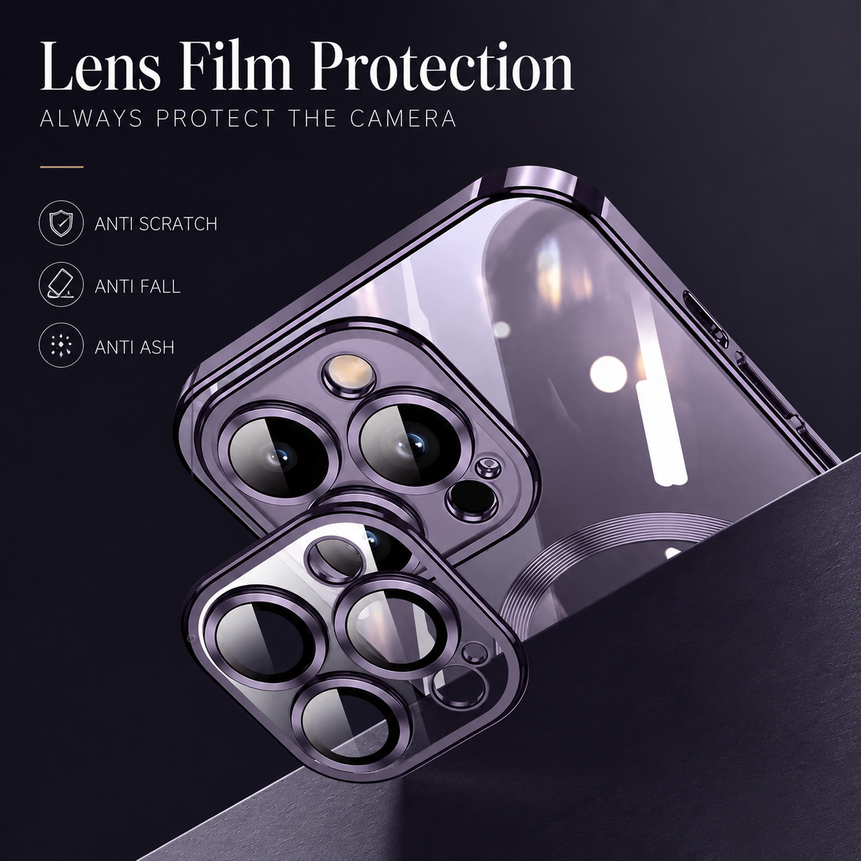 Premium iPhone Case MagSafe Plating Magnetic Wireless Charging Lens Protection Shockproof Slim Durable Protective Cover Luxury Design