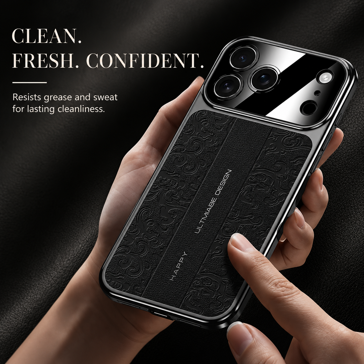 Premium iPhone Case Magnetic Leather Protective Cover Shockproof Camera Lens Protection Anti Scratch Anti Fingerprint Soft TPU Full Coverage