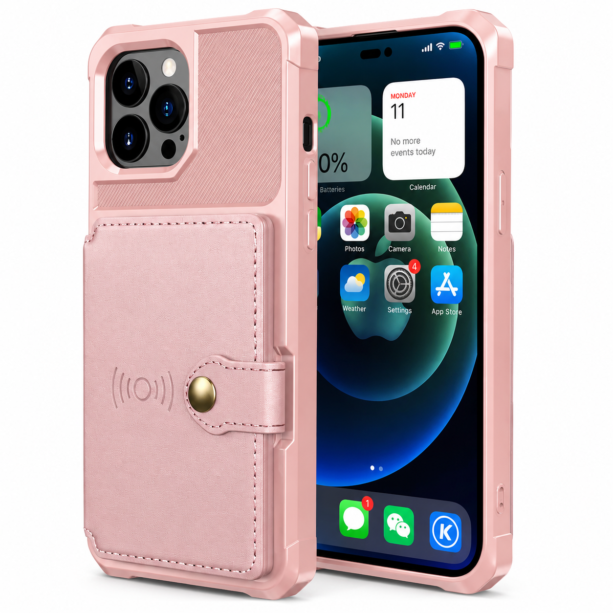 Premium iPhone Case Magnetic Leather Wallet Cover Card Slot Holder with Flip Stand Shockproof Anti Fingerprint Protective Design Slim Durable Style