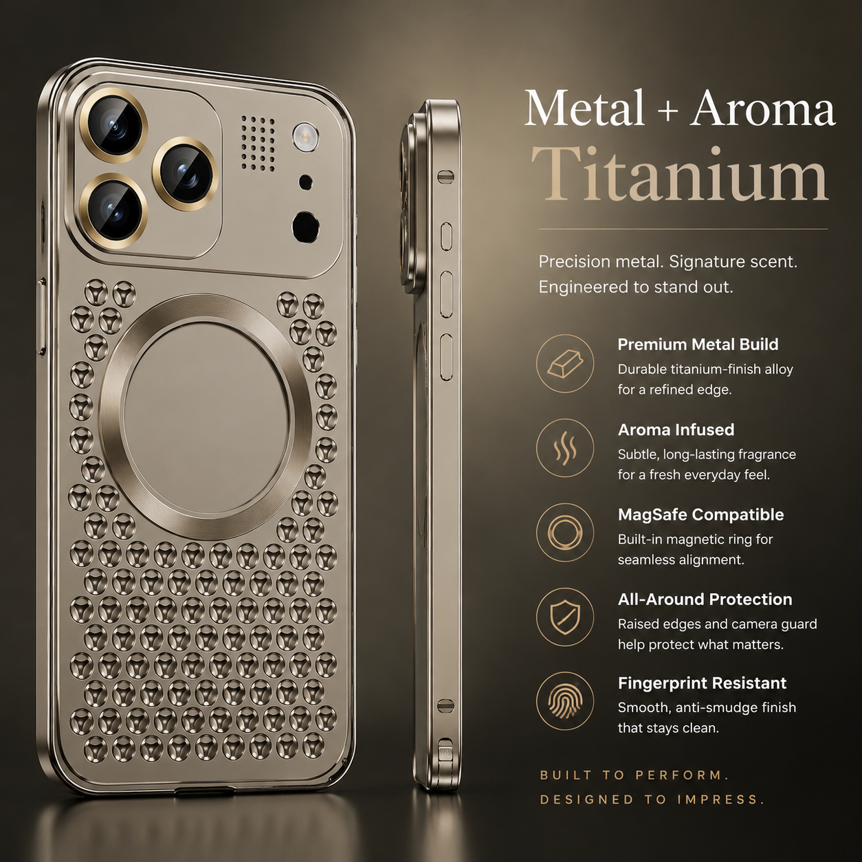 Premium iPhone Case Magnetic Protective Cover Aluminum Alloy Frame Shockproof Anti Fall Heat Dissipation Camera Lens Guard Slim Metal Bumper Design