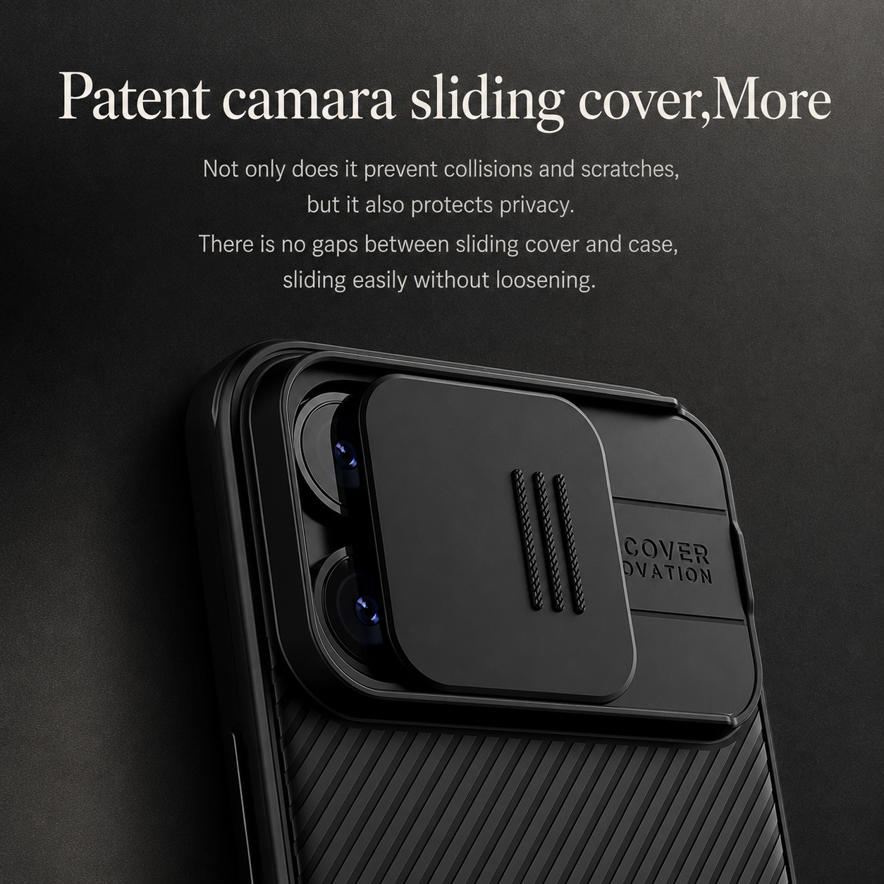 Premium iPhone Case Magnetic Protective Cover Sliding Camera Lens Protection Shockproof Anti Scratch Rugged CamShield Pro PC TPU Anti Slip Full Coverage