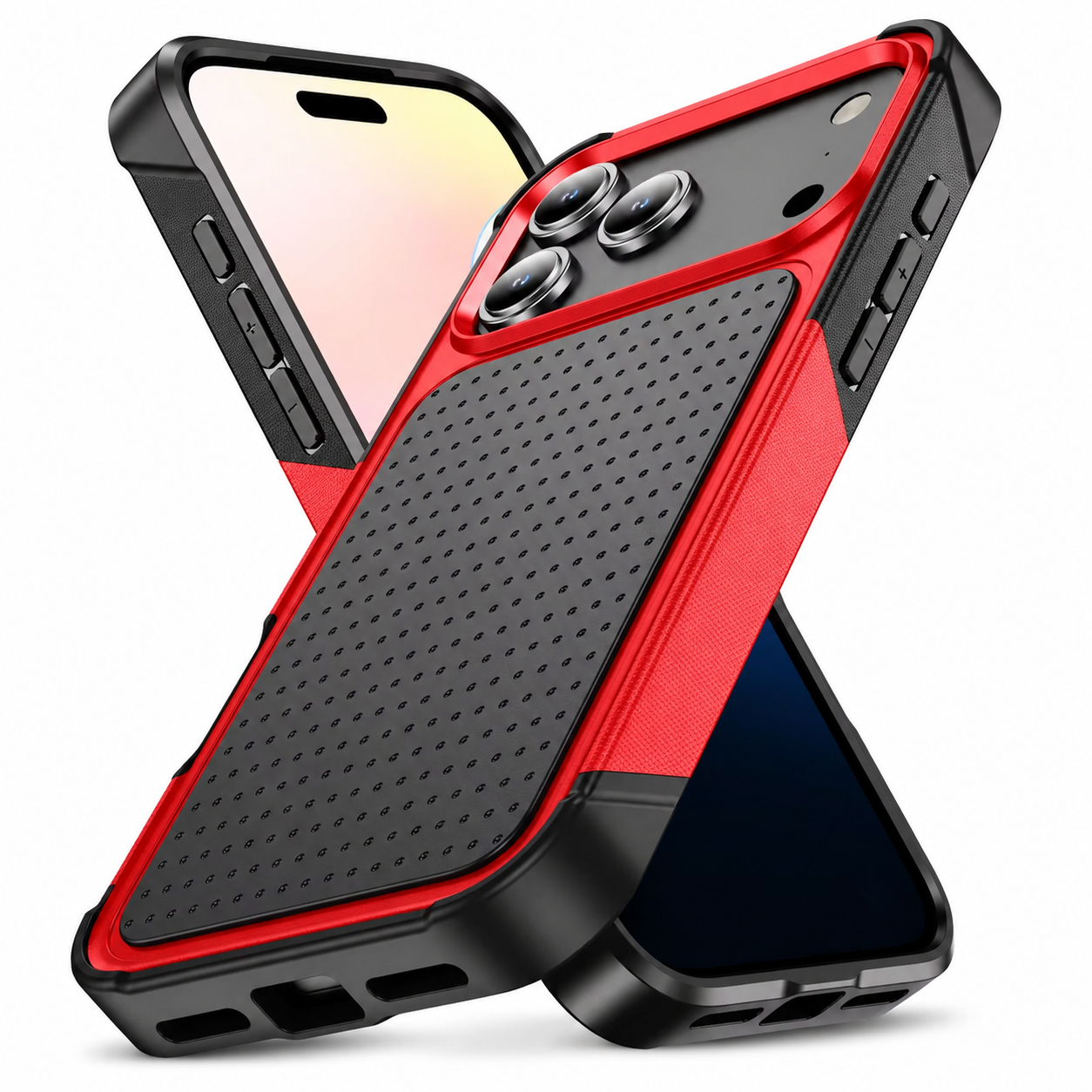 Premium iPhone Case Magnetic Protective Wallet Cover Shockproof Rugged Armor Camera Lens Protection Built In Stand Non Slip Full Coverage